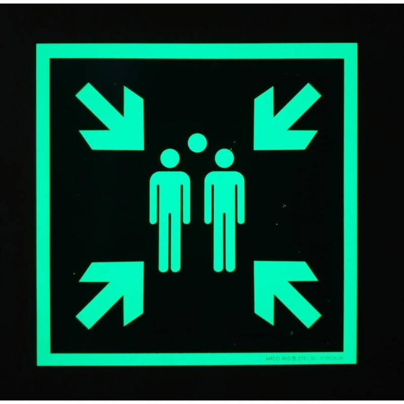 Signal Point de rassemblement photoluminescent E007 Signal Point de rassemblement photoluminescent E007