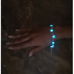 Bracelet phosphorescent avec étoiles