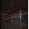 Bracelet phosphorescent avec étoiles Bracelet phosphorescent avec étoiles