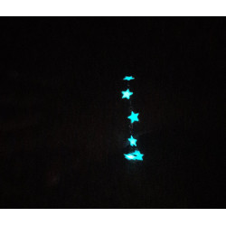 Bracelet phosphorescent avec étoiles