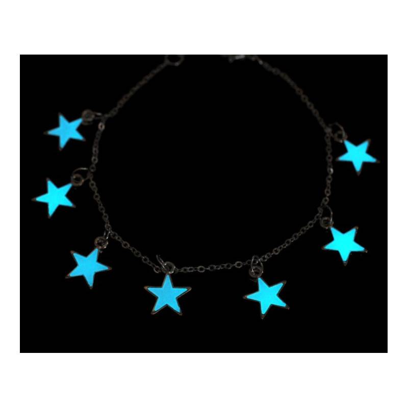 Bracelet phosphorescent avec étoiles Bracelet phosphorescent avec étoiles