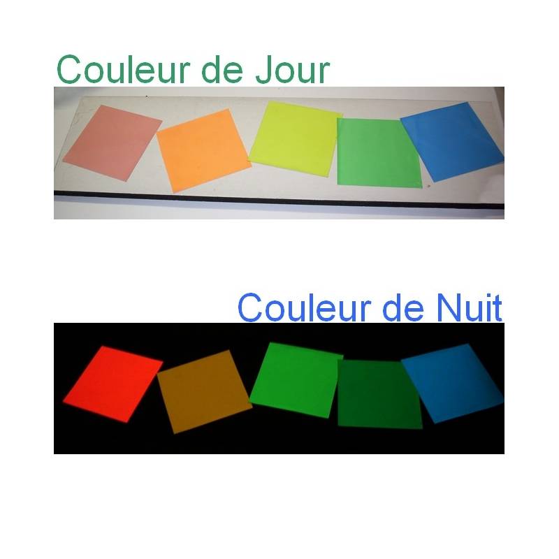 Films adhésifs photoluminescents Coloré de jour 1.25m x 50m Films adhésifs photoluminescents Coloré de jour 1.25m x 50m