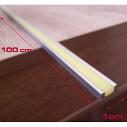 insert phosphorescent pour sol en aluminium 1 cm x 100cm