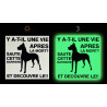 Panneau "Attention au Chien" Phosphorescent Panneau "Attention au Chien" Phosphorescent