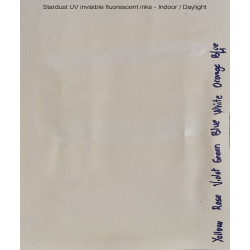 Encre invisible fluorescente réagissant sous UV