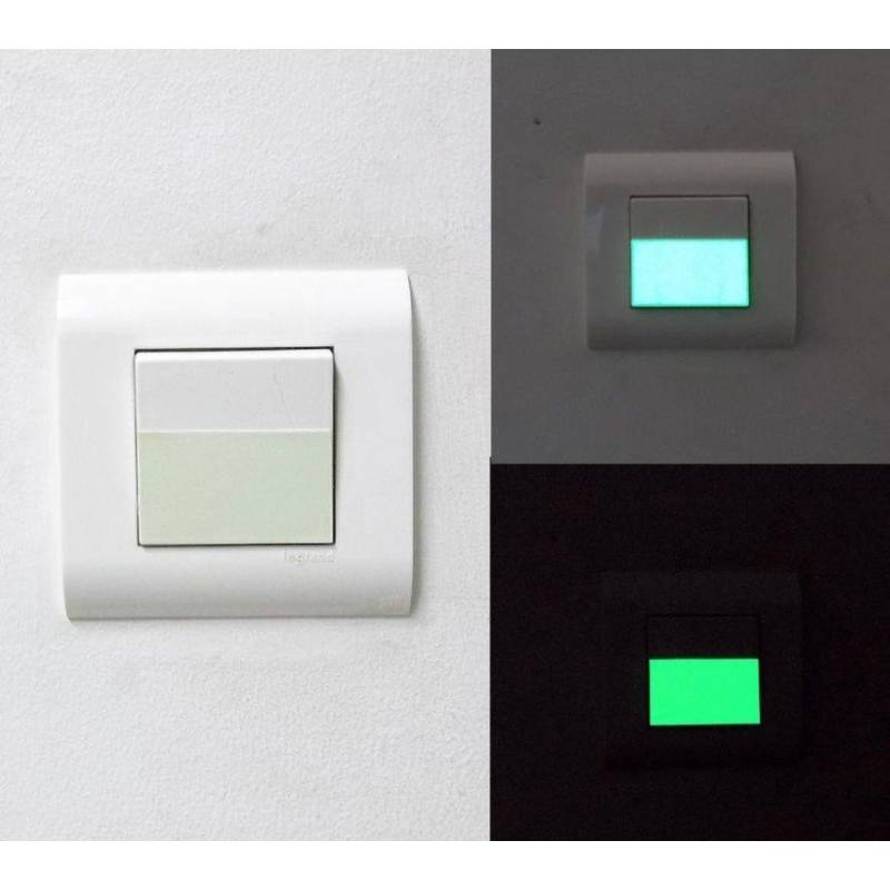 Interrupteur Phosphorescent 6cm x 10 pièces Interrupteur Phosphorescent 6cm x 10 pièces