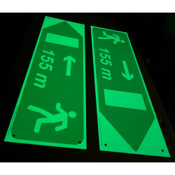 Panneaux photoluminescents pour tunnels