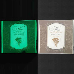 Etiquette photoluminescente pour vins et champagnes