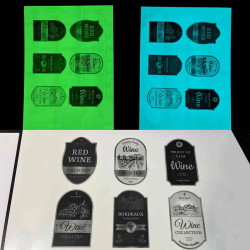 Etiquette photoluminescente pour vins et champagnes