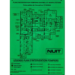 Plan d’évacuation photoluminescent et consignes