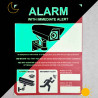 Panneau vidéo surveillance photoluminescent 20 x 26,7 cm Panneau vidéo surveillance photoluminescent 20 x 26,7 cm