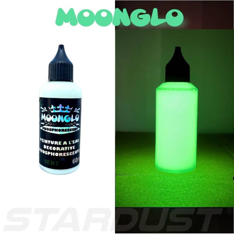 Peinture à l'eau phosphorescente DECO 60ml VERT Peinture à l'eau phosphorescente DECO 60ml VERT