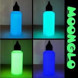 Peinture à l'eau phosphorescente DECO KIT 4 couleurs X60ml