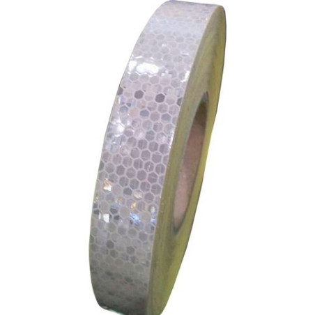 Bande rétro-réfléchissante blanche HIP 2cm x 50m