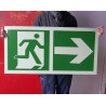Panneaux de sortie de secours photoluminescent 1m x 0.5m Panneaux de sortie de secours photoluminescent 1m x 0.5m