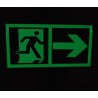 Panneaux de sortie de secours photoluminescent 1m x 0.5m Panneaux de sortie de secours photoluminescent 1m x 0.5m