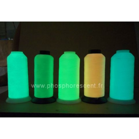 Fil à coudre phosphorescent