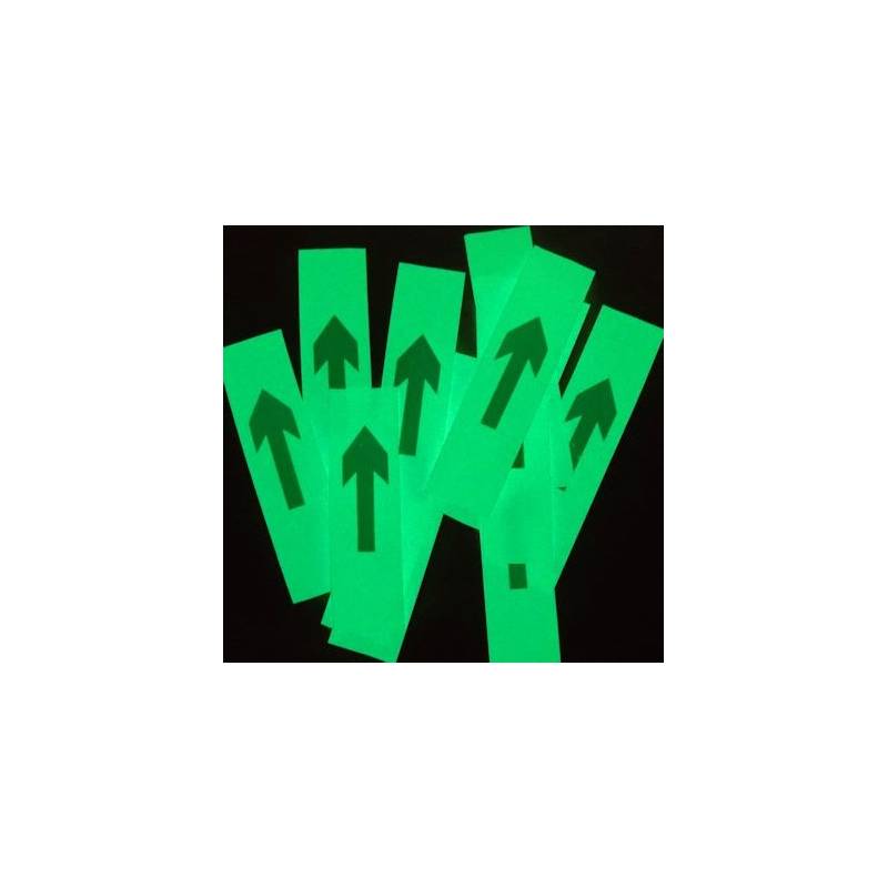 Flèches photoluminescentes adhésives en vrac Flèches photoluminescentes adhésives en vrac