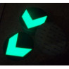 Adhésif photoluminescent directionnel rond 2 Adhésif photoluminescent directionnel rond 2