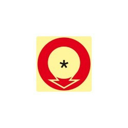 Signes imprimés sur Panneaux ou adhesifs photoluminescents