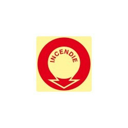 Signes imprimés sur Panneaux ou adhesifs photoluminescents