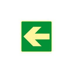 Signes imprimés sur Panneaux ou adhesifs photoluminescents