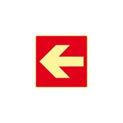 Signes imprimés sur Panneaux ou adhesifs photoluminescents