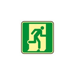 Signes imprimés sur Panneaux ou adhesifs photoluminescents