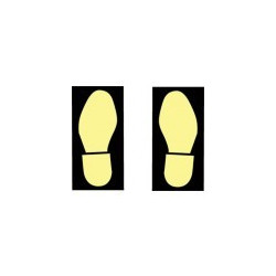 Signes imprimés sur Panneaux ou adhesifs photoluminescents