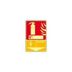 Signes imprimés sur Panneaux ou adhesifs photoluminescents