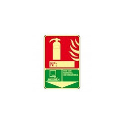 Signes imprimés sur Panneaux ou adhesifs photoluminescents