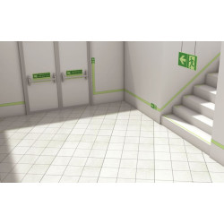 Mini-signaux photoluminescents directionnels 50mmx100mm