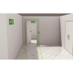 Mini-signaux photoluminescents directionnels 50mmx100mm