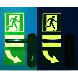 Panneau Ouverture de porte photoluminescente 