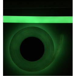 Adhesif phosphorescent haute intensité pour guidage LLL
