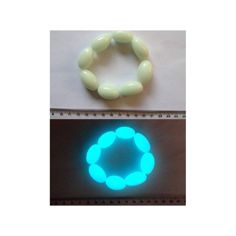 Gemme phosphorescente ovale 25mm Gemme phosphorescente ovale 25mm