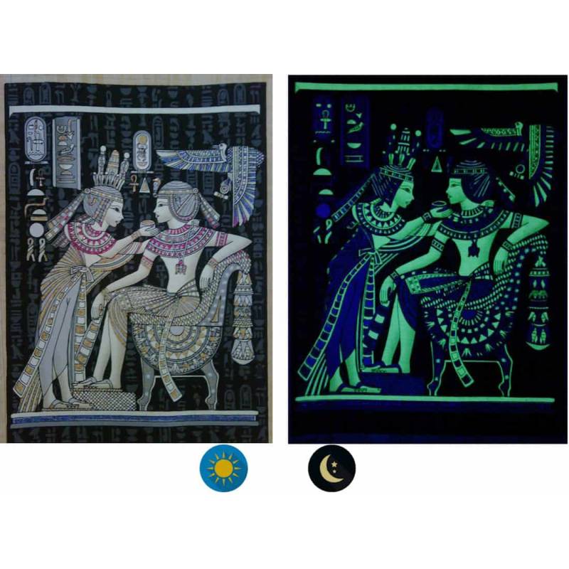 Papyrus phosphorescents "collection Egypte ancienne" - 10 fresques Papyrus phosphorescents "collection Egypte ancienne" - 10 fresques