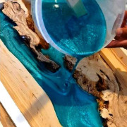 Résine époxy phosphorescente pour table rivière et colorants