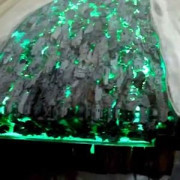 Résine et poudre phosphorescente